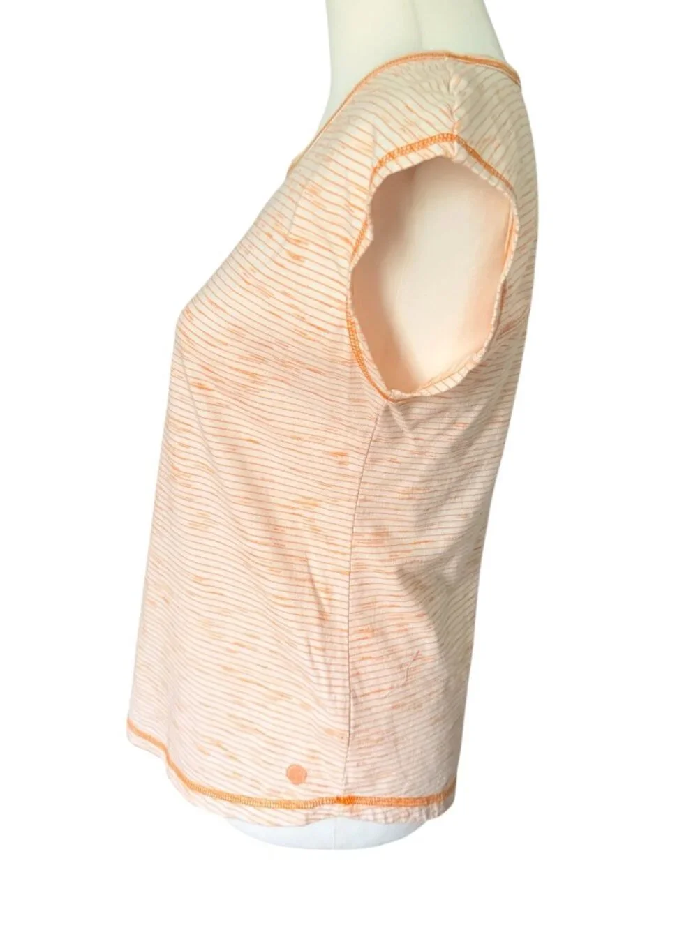 T by Talbots Women’s Short Sleeve Top White Orange Size XS - Picture 5 of 5